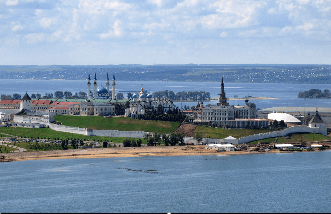 Реки Казань, Волга и Казанка, город стоит